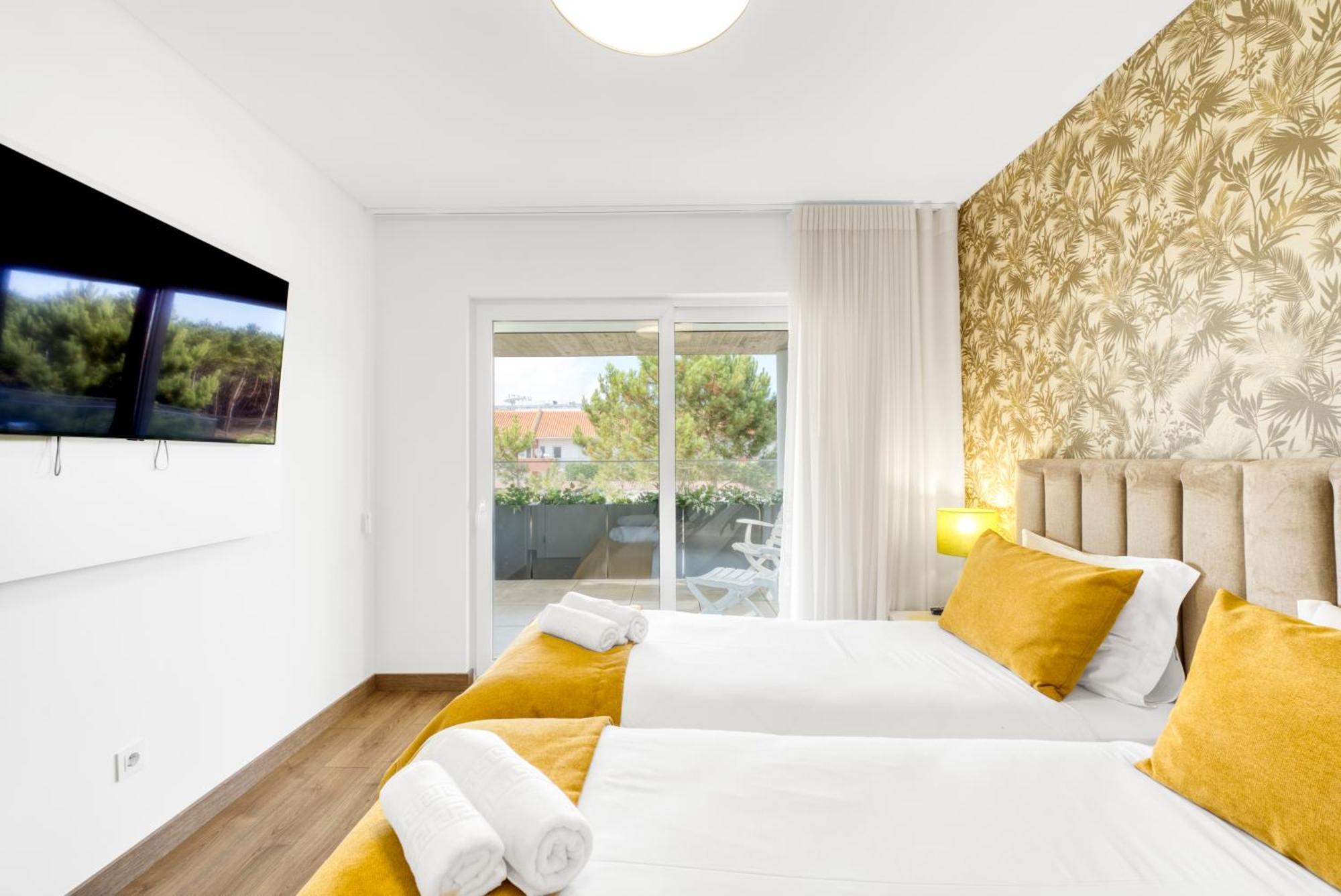 Mar A Vista - Condominium With Pool, Gym And Sea Views Nazaré Kamer foto