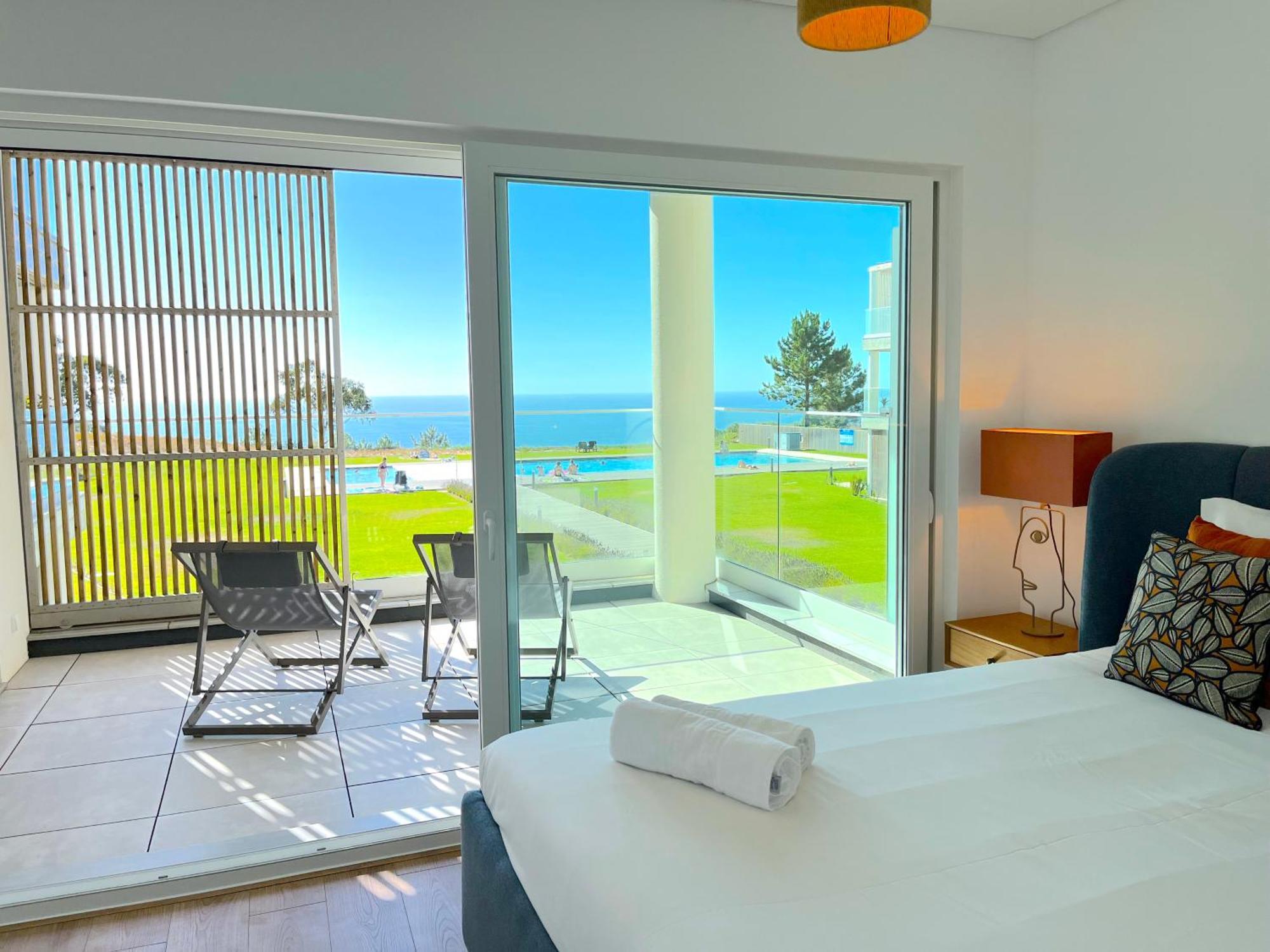 Mar A Vista - Condominium With Pool, Gym And Sea Views Nazaré Buitenkant foto
