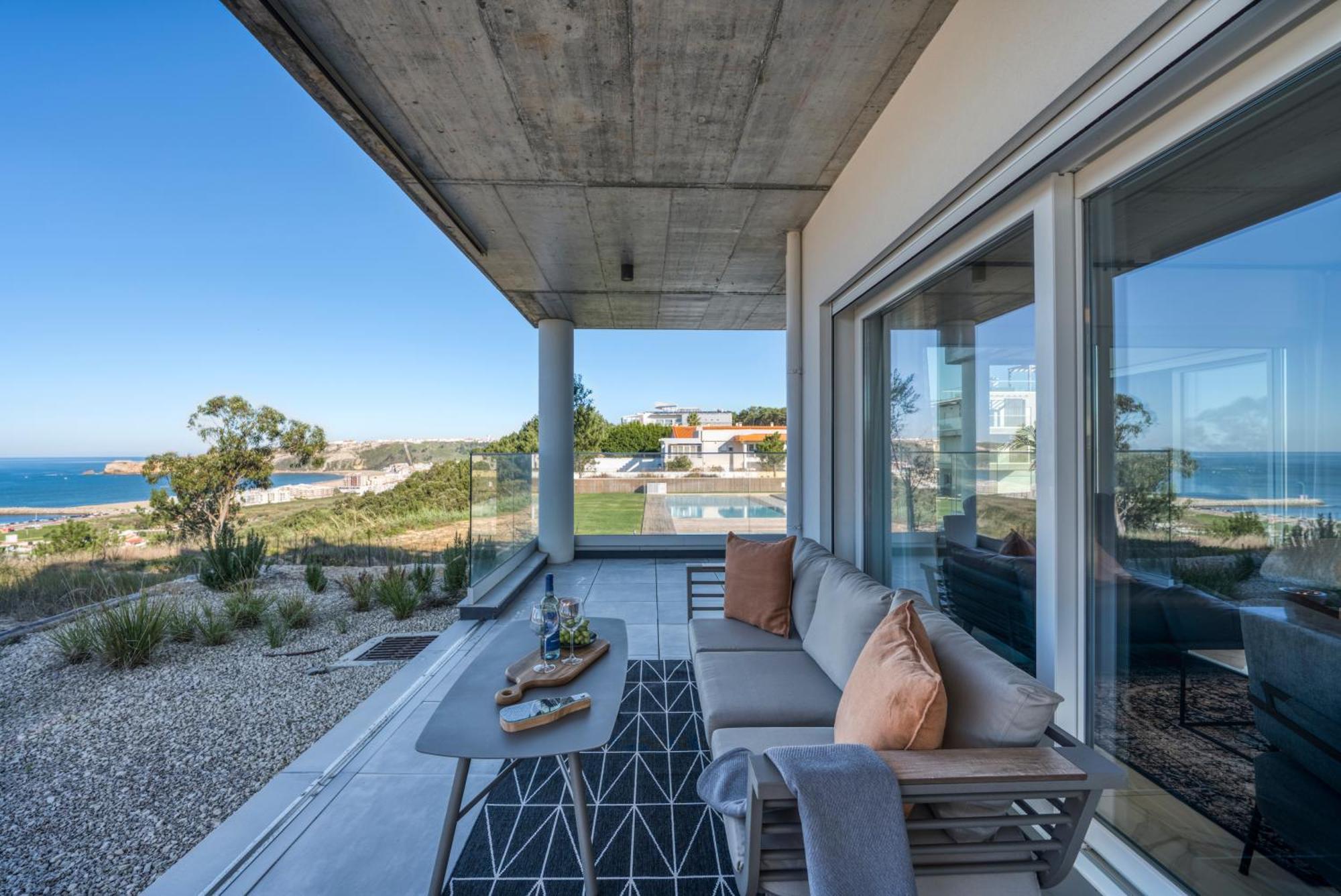 Mar A Vista - Condominium With Pool, Gym And Sea Views Nazaré Kamer foto