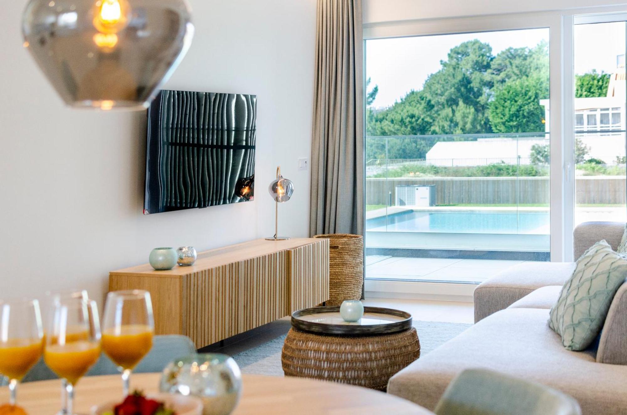 Mar A Vista - Condominium With Pool, Gym And Sea Views Nazaré Kamer foto