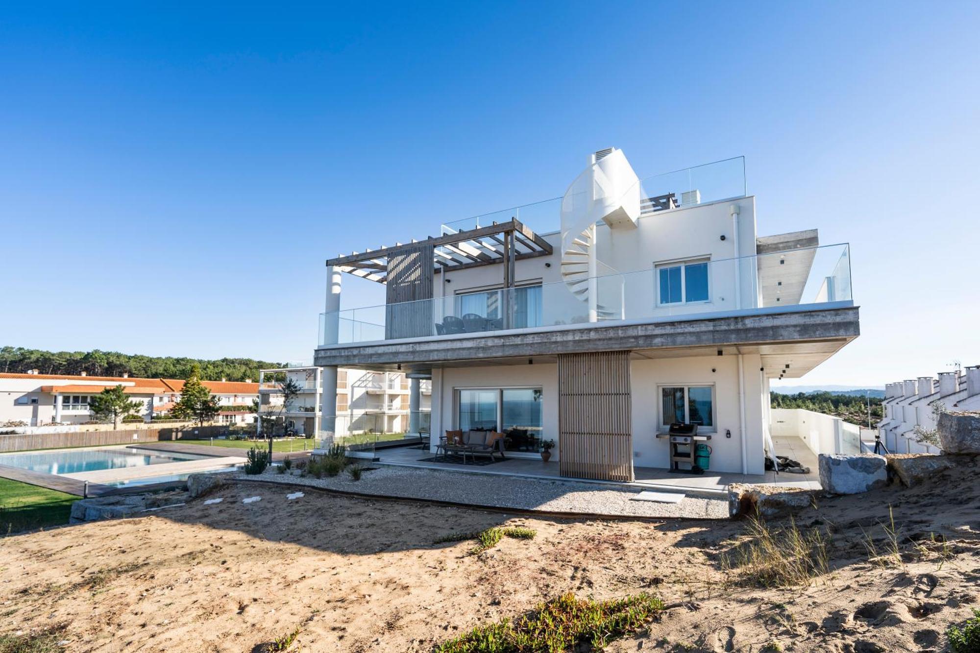 Mar A Vista - Condominium With Pool, Gym And Sea Views Nazaré Kamer foto
