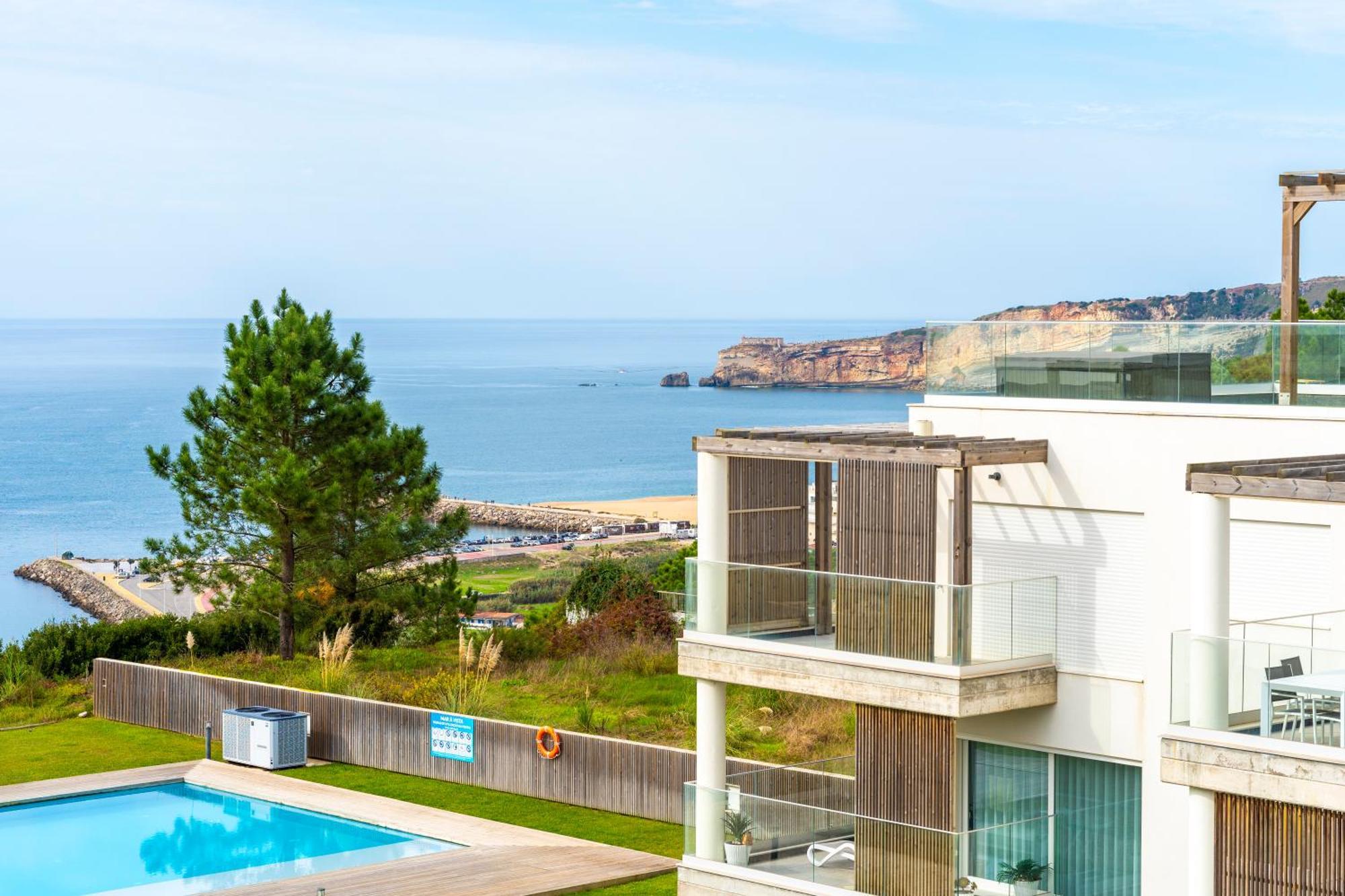 Mar A Vista - Condominium With Pool, Gym And Sea Views Nazaré Kamer foto