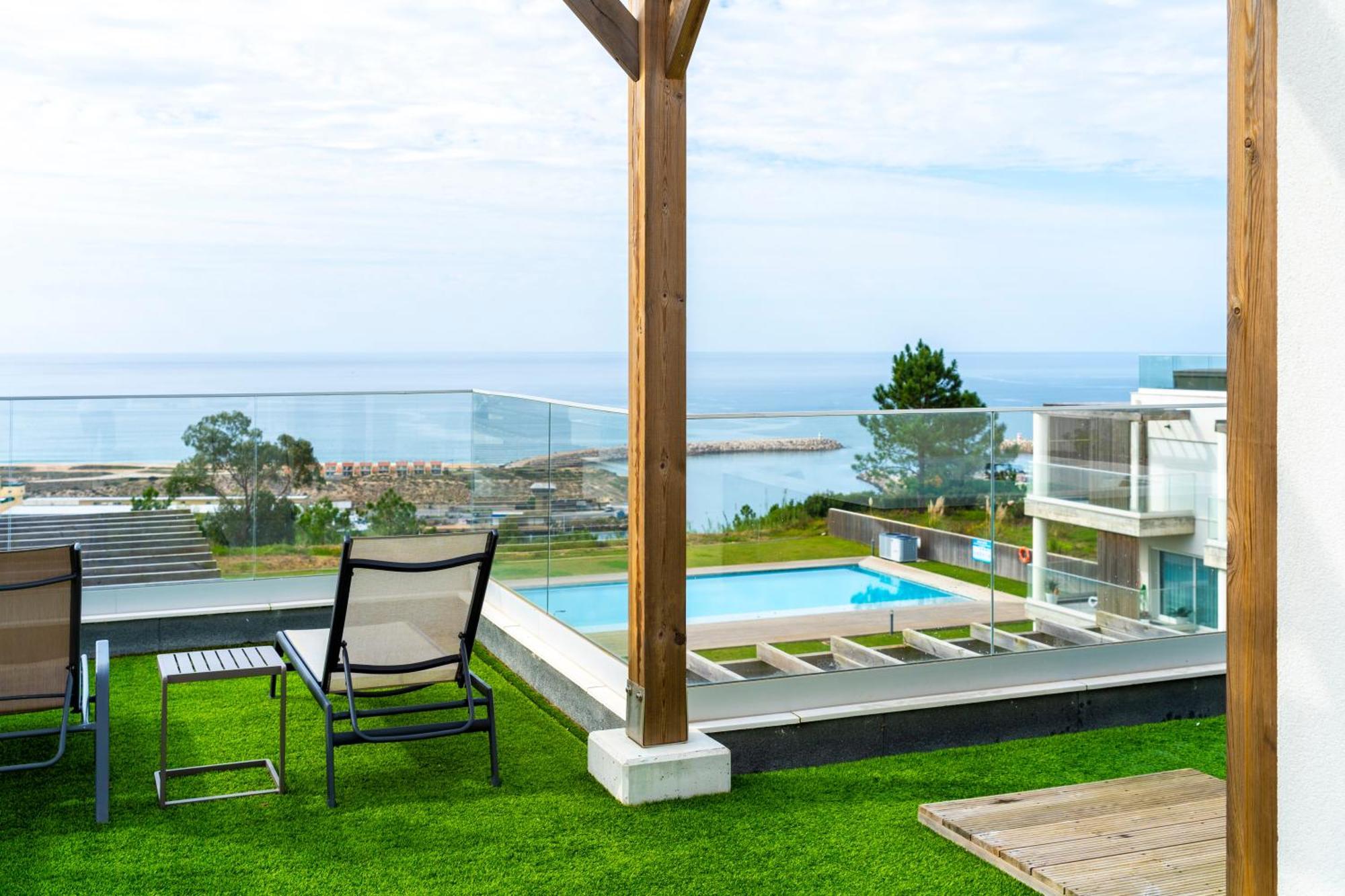 Mar A Vista - Condominium With Pool, Gym And Sea Views Nazaré Buitenkant foto